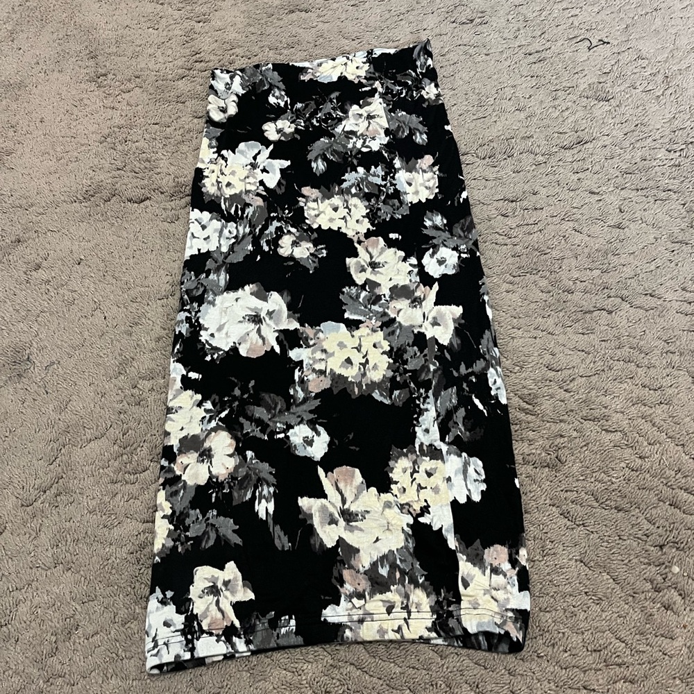 Long Floral Skirt